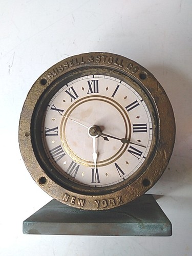 Vintage ships clock brass - ships,